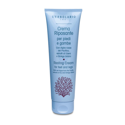 LErbolario Resting Cream for Feet and Legs, 4.2 oz - Body Cream - With Ivy and Ginkgo Biloba - Nourishing and Moisturizing - Cruelty-Free