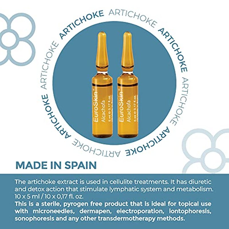 MEDIDERMIK ARTICHOKE. The artichoke extract is used in cellulite treatments. Aestheticians' favorite liquid ampoules. 20 x 5 ml / 20 x 0,17 fl. oz