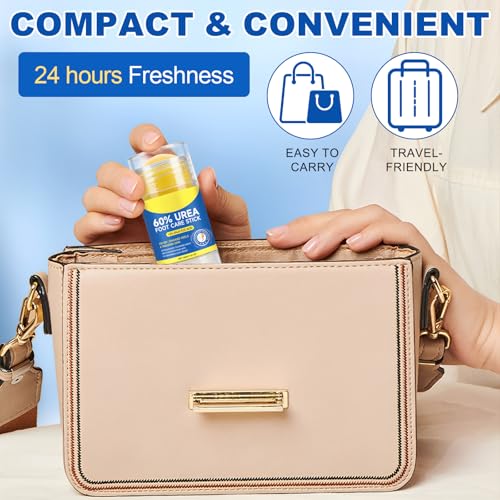 Urea 60% + 2% Salicylic Acid Foot Cream for Cracked Heels Repair - Maximum Strength Foot Moisturizer for Dry, Cracked Feet -Dead Skin Remover Foot Balm 1.4oz