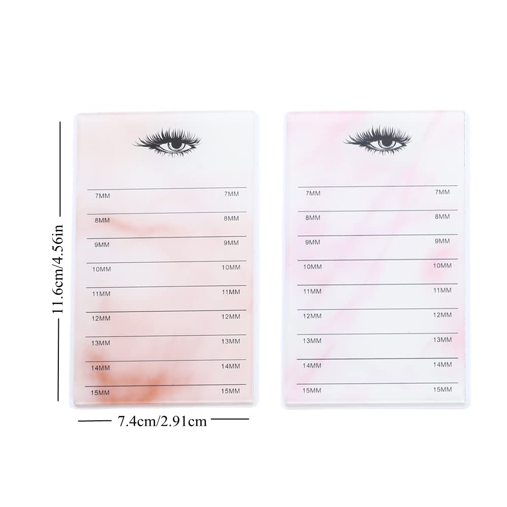LIXIMMAZN 10 Layers Acrylic Eyelash Storage Box, Makeup Eyelashes Extension Close-Packed Display with 10 Pallets, Grafting False Eyelashes Glue Pallet Holder Display Organizer (Marble Pink)