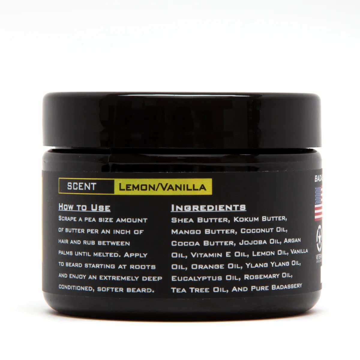 Badass Beard Care Beard Butter For Men - THE LADIES MAN, 3 oz - Made of Natural Ingrediens for Healthy, Soften and Itchness Free Beard and Mustache