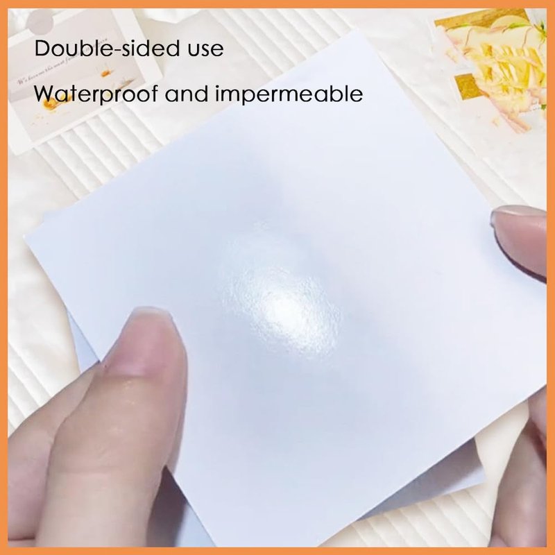 MOEPAK 100 Sheets Disposable Gel Nail Polish Palette Mixing Paper Waterproof Nail Pigment Powder Palette Portable Makeup Mixing Palette Paper for Nail Art Manicure Mixing Tools (3.93 * 3in)