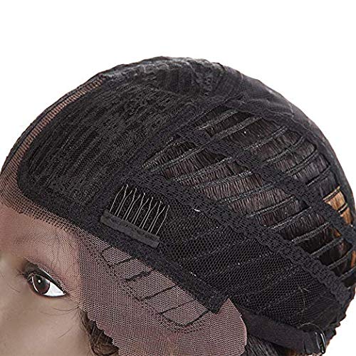 Joedir Ombre Blonde Lace Front Wig | 24" Long Curly Synthetic Hair for Black Women - 130% Density