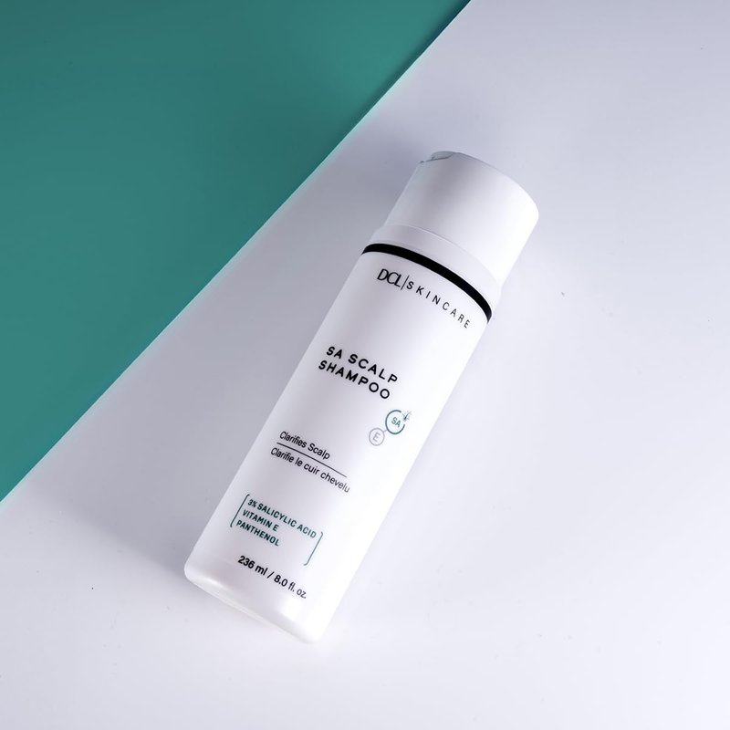 DCL Skincare SA Scalp Therapy Shampoo with Salicylic Acid for Itch & Flake Control, 8 Fl oz