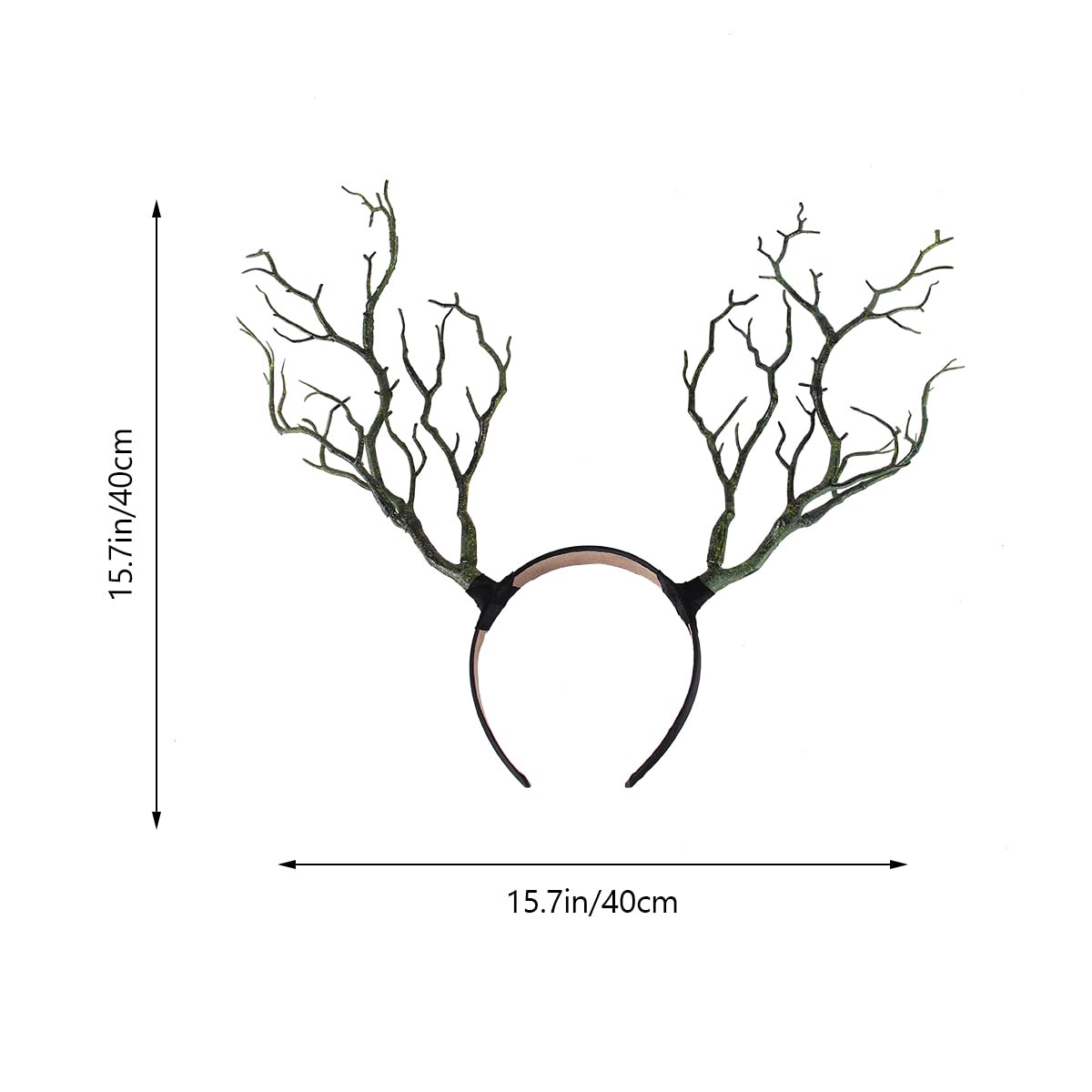 FRCOLOR Antler Headband Deer Antlers Tree Branch Headpiece Fairy Witch Elk Horn Hairband for Halloween Cosplay Accessories