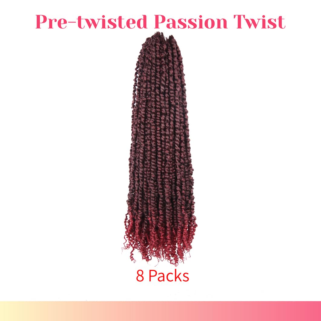 BOHOBABE Passion Twist Crochet Hair 30 Inch for Black Women Pre-twist, T118
