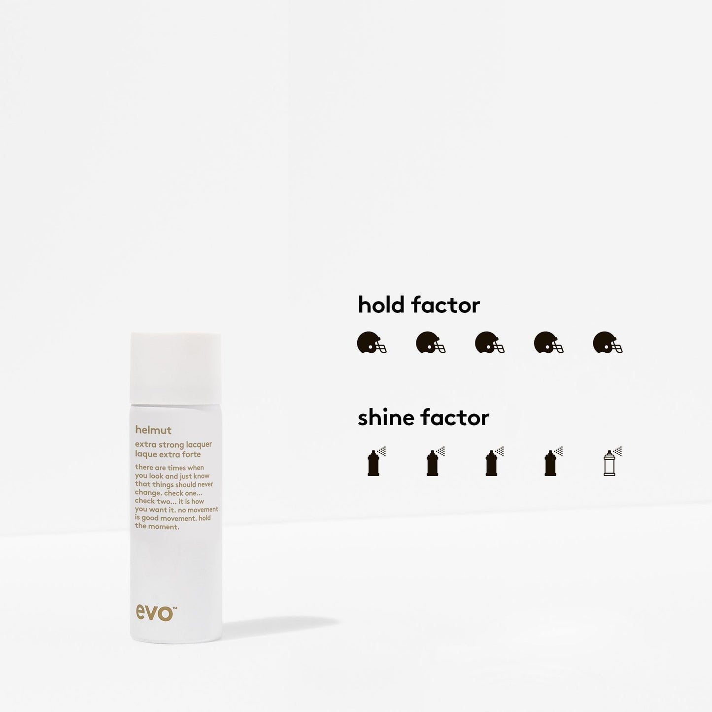 EVO Helmut Extra Strong Lacquer, 7.05 oz