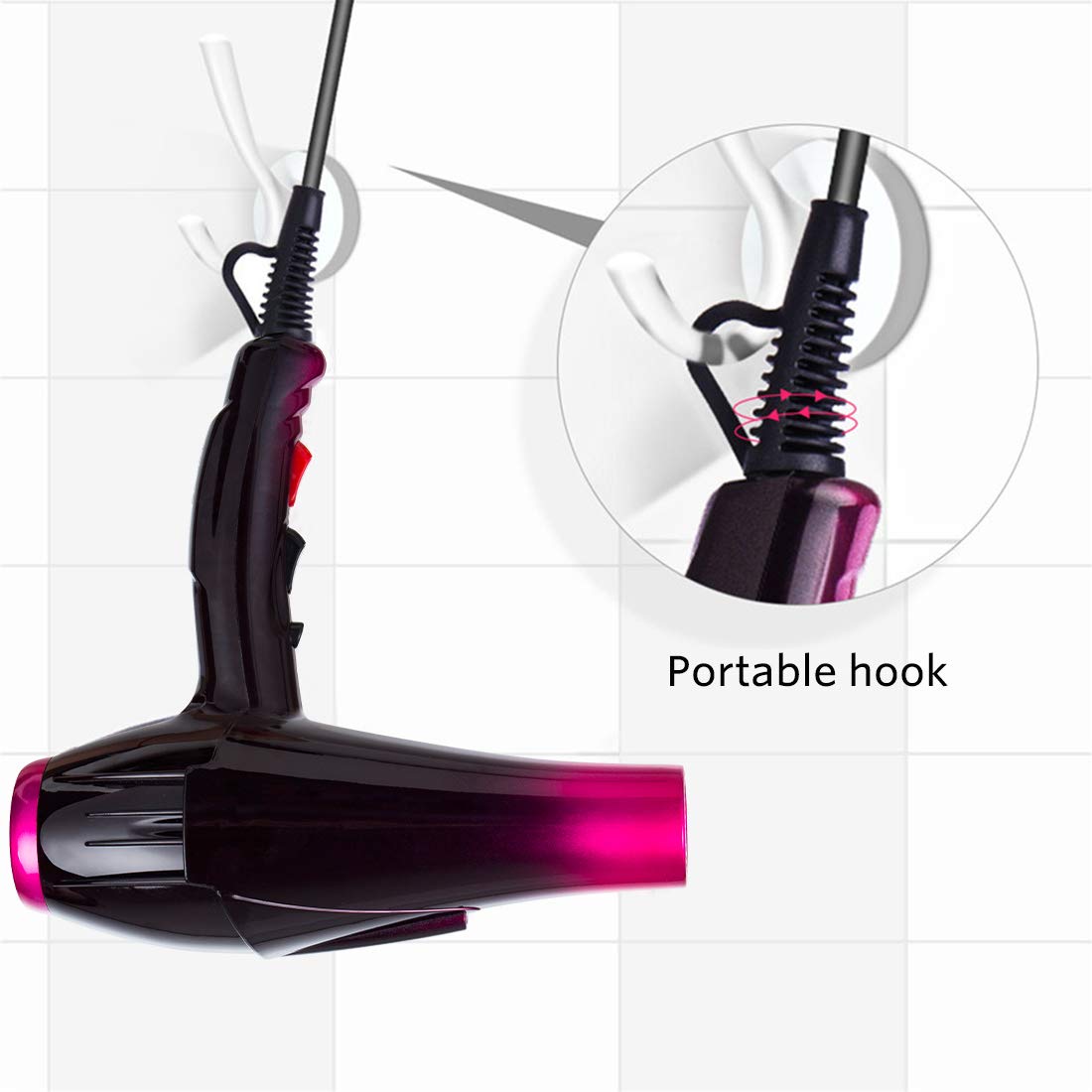Professional Hair Dryer - 3500W Ionic Ceramic Blow Dryer | Quick Drying with Diffuser & Concentrator Attachments