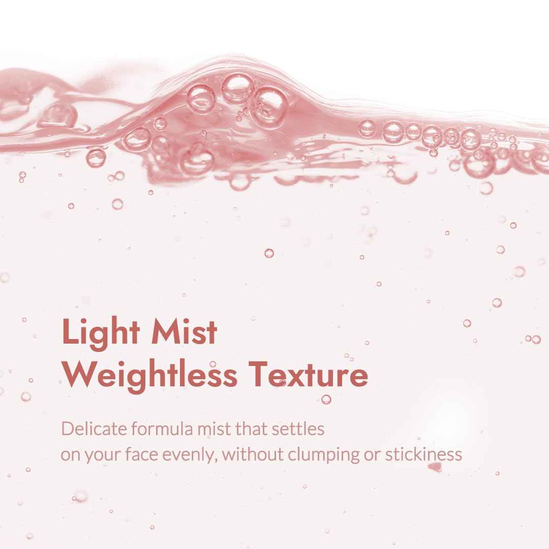 VILLAGE11FACTORY Fresh Dewy Rose Petal Facial Serum Mist Korean Face Spray for Deep Hydration Skincare on the Go 3.38 oz