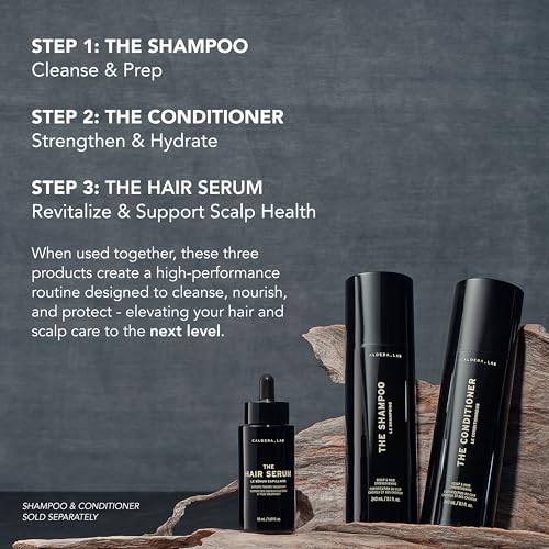 Caldera + Lab The Hair Serum | Men¡¯s Thickening Serum for Thinning & Receding Hair, Supports Fuller & Stronger-Looking Hair, Dermatologically Tested - All Hair Types