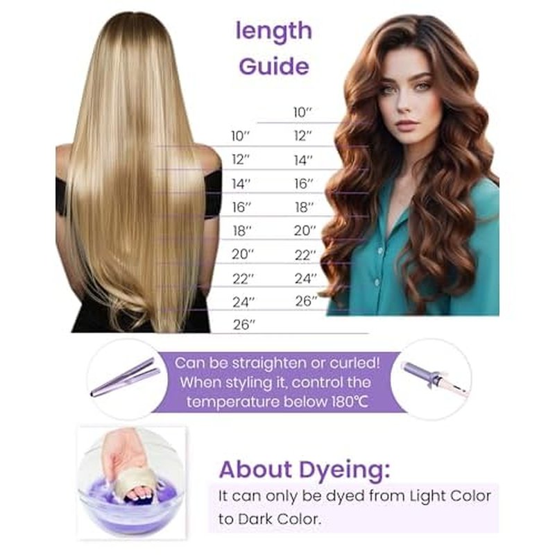 LaaVoo Tape in Hair Extensions Balayage Blonde Tape in Extensions Human Hair 100gTape in Extensions Balayage Brown to Ash Blonde Mix Platinum Blonde 16 Inch 40pcs