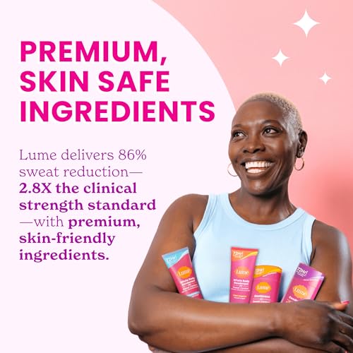 Lume Deodorant Plus Sweat Control - Smooth Solid Stick - Maximum Strength Antiperspirant - 72 Hour Odor And Sweat Control - Baking Soda Free - 2.6 ounce (Lavender Sage, Clean Tangerine & Soft Powder)