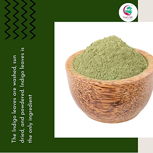 Indigo Powder for Hair 2 LB | Ideal for Black and Dark Hair | Indigofera Tinctoria | Black Henna | Natural Hair color | By Yogi's Gift¢ç