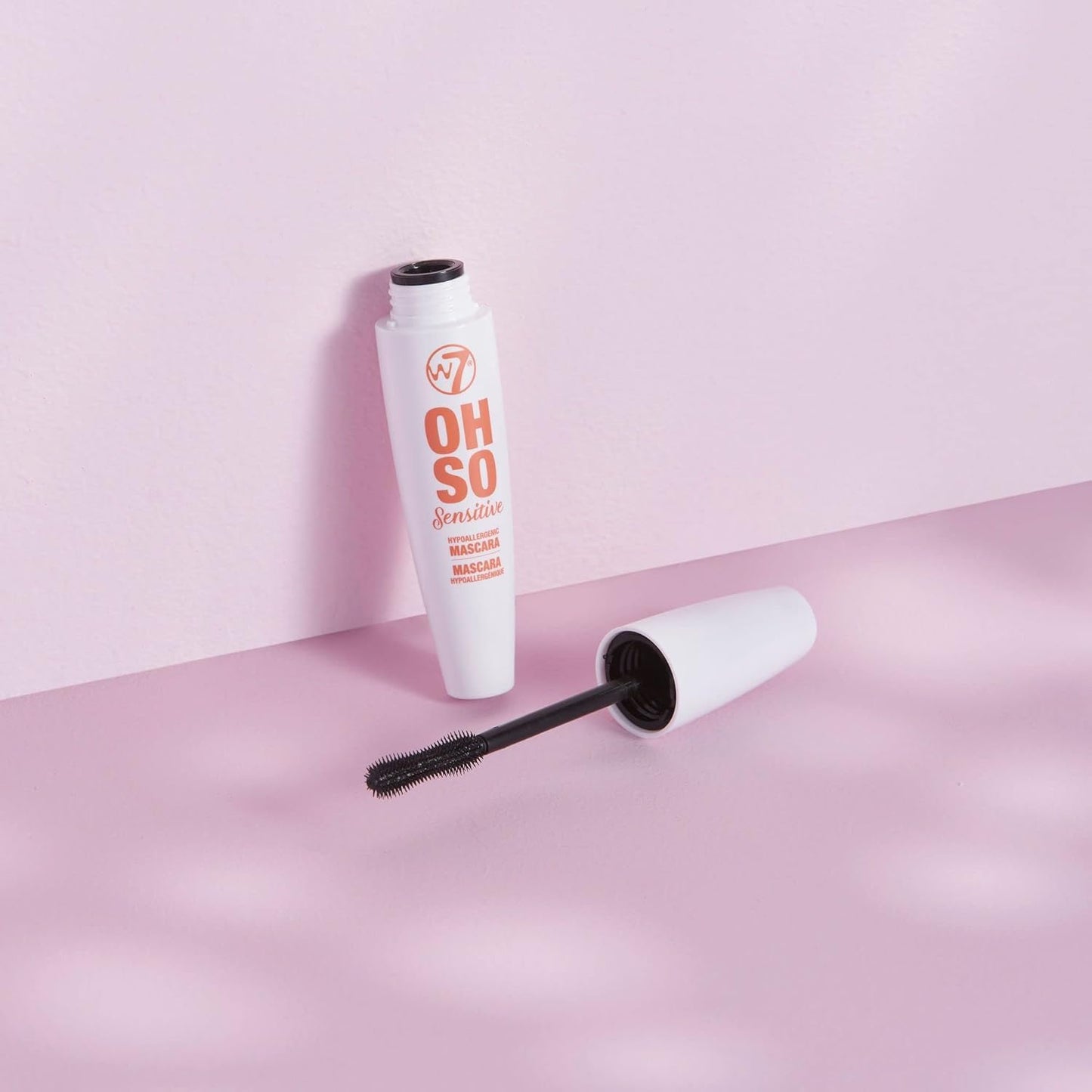 W7 Oh So Sensitive Hypoallergenic Mascara - Black Mascara For Sensitive Eyes With Vitamin E - Vegan - 2 Pack