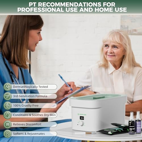 7000ml Paraffin Wax Machine for Hand and Feet-White Hand Wax Paraffin Machine for Hands with 10pcs Aloe Vera Paraffin Bath Refills,Ideal Gifts for Women