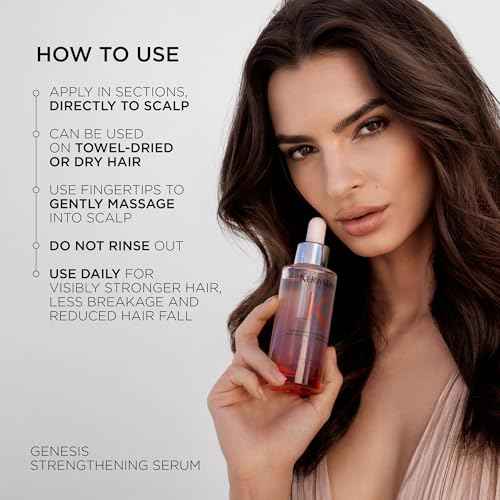 Kerastase Genesis Hair Serum | Daily Strengthening Treatment for Weak or Damaged Hair | Nourishes and Reinforces Hair | Anti-Breakage | Silicone-Free | For Weakened Hair | Serum Fortifiant