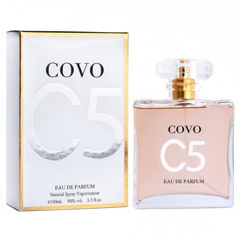 URBAN COLLECTION Covo C5 for Women Eau De Parfum 3.3 fl oz- Pure Femininity in a Bottle - Delicate Floral Scents of Jasmine and May Rose - Cruelty-Free Perfume Precious Gift for Women