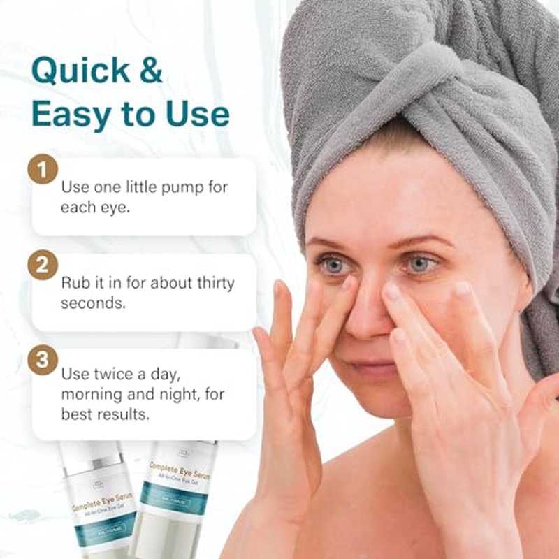 Sun Coast Sciences - Complete Eye Serum by Dr. Mark Rosenberg for Wrinkle Reduction, Dark Spot Fading, and Under-Eye Bags Treatment (Pack of 1)