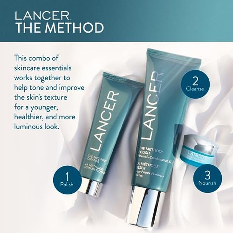 Lancer Skincare The Method: Cleanse Face Cleanser, Daily Face Wash with Salicylic Acid, Normal-Combination Skin, 2 Fluid Ounces