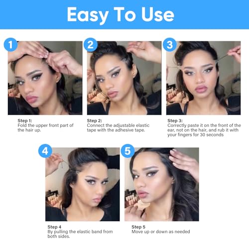 TANGDIAABBCC Face Lifting Tape, 90PCS Face Lift Tape Invisible for Double Chin, V-line Face Lifting & Tightening, Ultra-thin & High Elasticity Face Tape Hiding Facial Wrinkles