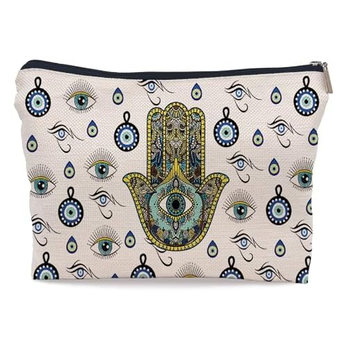 Ayxvt Evil Eye Makeup Bag - Witch Cosmetic Bags for Women, Evil Eye Gifts, Witch Gifts, Birthday Mothers Day Gifts for Women Mom