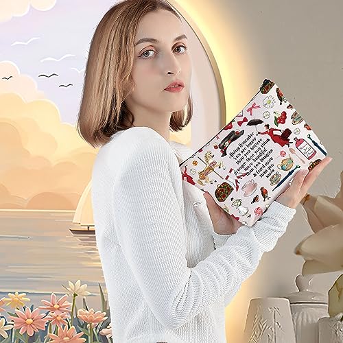 LEVLO Mary Movie Cosmetic Makeup Bag - You Are Braver Stronger Smarter Than You Think - Zipper Pouch for Mary Fans (Always Mary)
