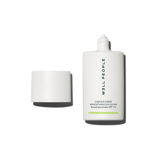 Well People Daygleamer Mineral Sunscreen Serum SPF 34, Blendable Formula with Vitamin C & Niacinamide Hydrates Skin and Delivers Broad-Spectrum Protection, Vegan & Cruelty Free, 1.7 Oz