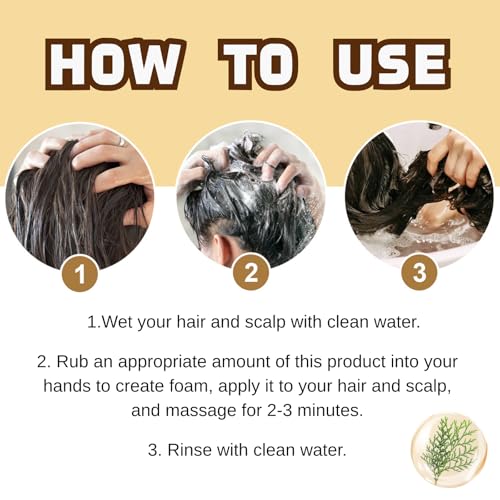 2Pcs Anti-Hair Fall Hair Loss Shampoo,Anti-Hair Fall Promote Hair Growth Shampoo, Rich in Various Plant Extracts Moisturize hair,Suitable For All Hair Type