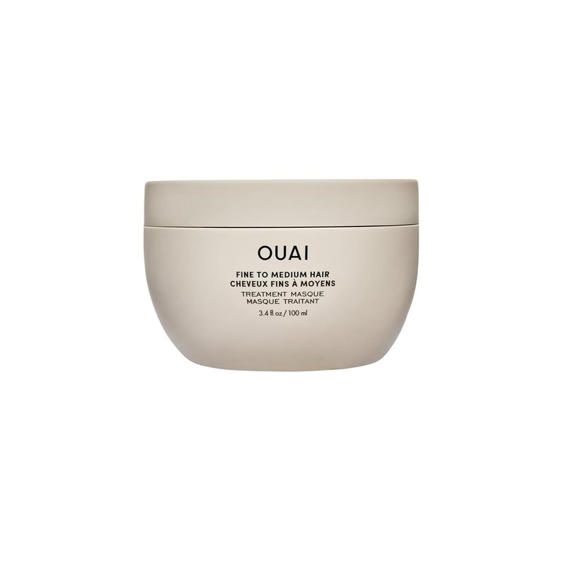 OUAI Hair Treatment Masque for Fine to Medium Hair - Repair, Hydrate & Add Shine | Paraben-Free, 3.4 Oz