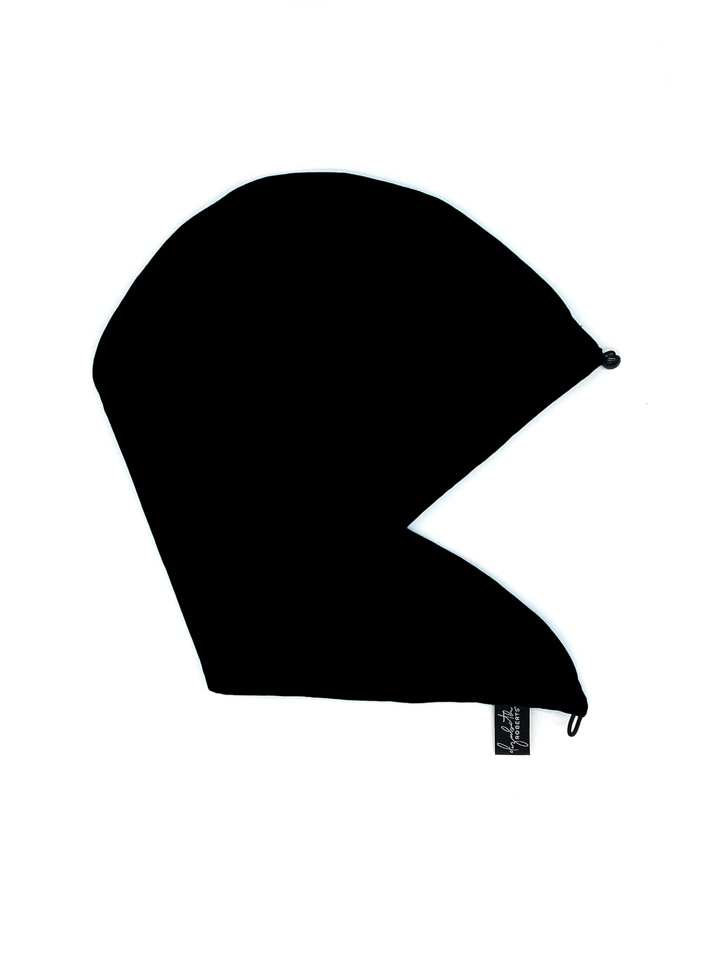 Elizabeth Roberts 100% Cotton T Shirt Hair Towel Wrap Plopping Essential Turban Style Hair Drying Towel for Women and Men All Hair Types and Styles, Black