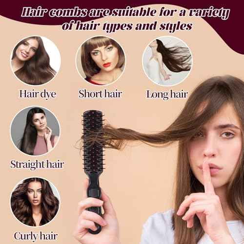 80 Pcs Hair Brushes for Homeless Individually Wrapped for Curly Hair, Women Kids Hotel Homeless Nursing Charity(Pink, 80 PCS)