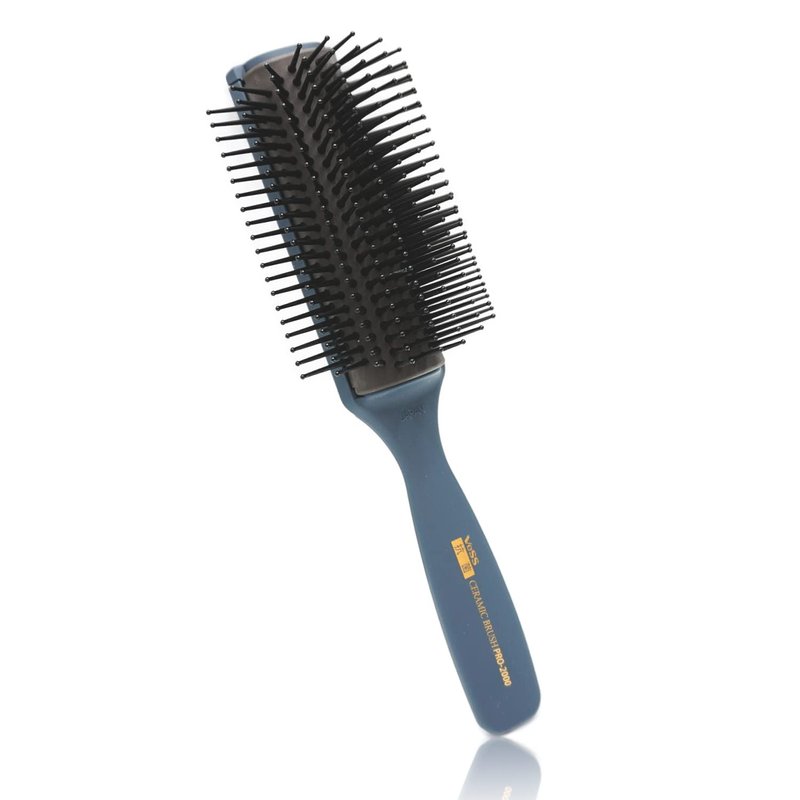 Vess Professional Hair Blow Brush Pro-2000 Ceramic 9 rows Wide Type-English Instruction Manual-Made in Japan
