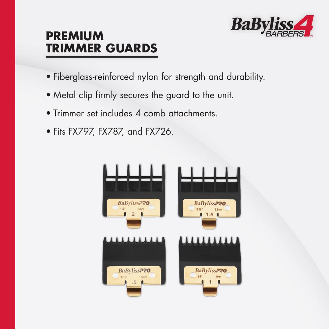 BaBylissPRO Trimmer Guards for FX797, FX787 & FX726 - Precision Fit & Durable Design