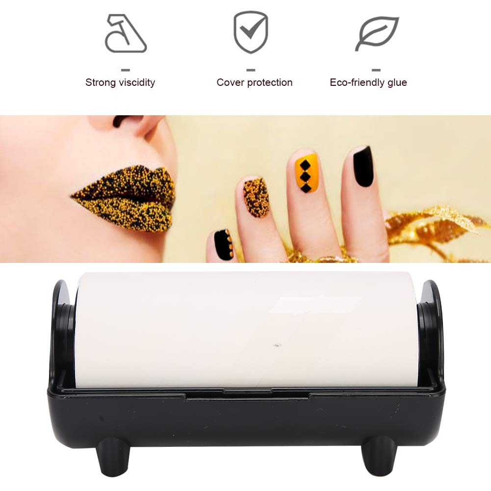 Nail Stamper Oil Absorbing Sheet Paper – Black DIY Manicure Tool for Clean Pattern Transfer, compatible with/Rectangle/Jelly Nail Stamping Plates & Polish
