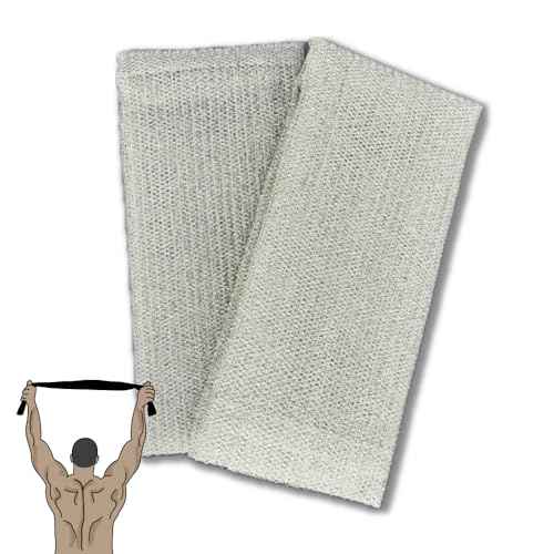 Terra Distribution Exfoliating Washcloth [Designed in Japan] - Rough Textured Extra Long (47.24 inch) Towel for Scrubbing and Dead Skin Removal, Loofah Alternative (2pcs Set(Grey))