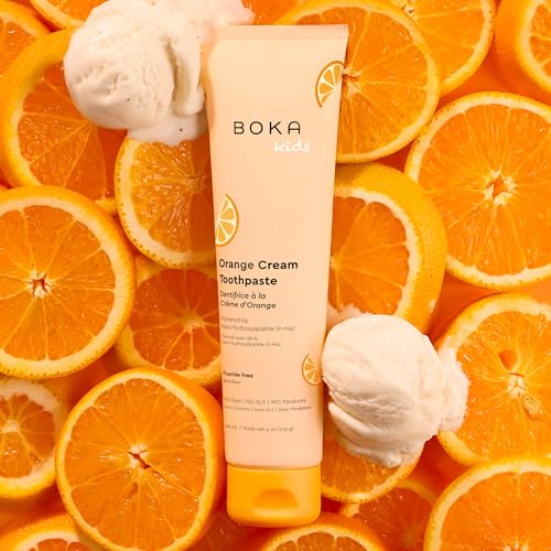 Boka Fluoride Free Toothpaste Nano Hydroxyapatite Toothpaste - Ela Mint, Orange Cream, Watermelon Mint Flavor, 4 oz 3Pk US Manufactured