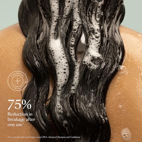 VEGAMOUR GRO+ Advanced Balancing Conditioner | Hydrates the Scalp, Nourishes and Softens Hair | For Severe Signs of Thinning | Color Safe, Vegan, Cruelty-Free, Formulated Without Silicones (8 Fl Oz)