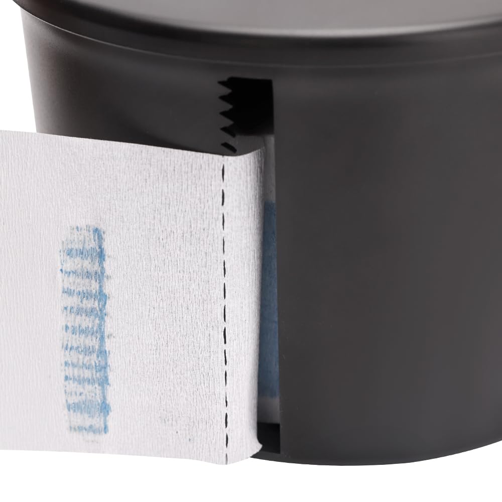 BARBERTOP Black Paper Roll Holder, Neck Strip Dispenser, Neck Papers Case, Hairdressing Tool for Barber