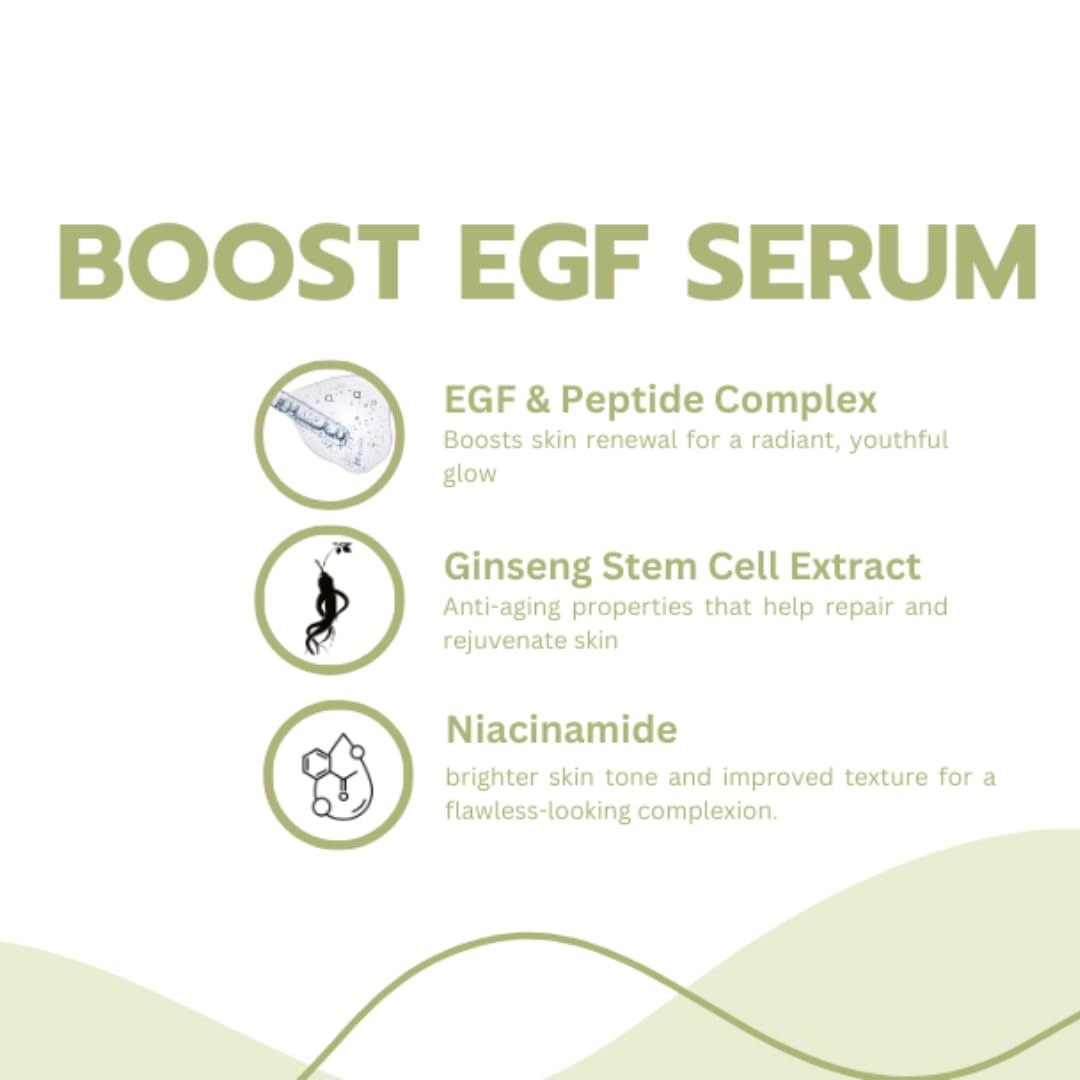 XY Professional EGF Peptides Serum For Face Skin BOOST Epidermal Growth Factor Ginseng stemcell Ampoule, KOREA Microneedling academy supplies