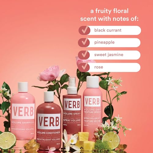 VERB Volume Shampoo - Gently Cleanses + Lifts Flat Hair - Sulfate, Paraben and Gluten Free