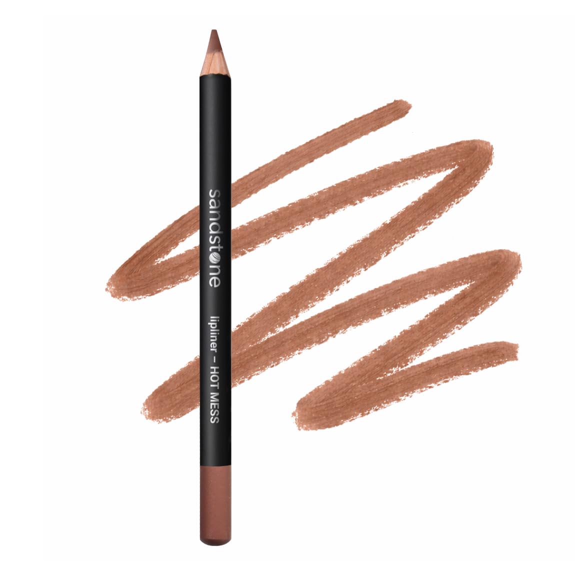 Sandstone Hypoallergenic Lip Liner Pencil | Smooth, Long-Lasting, Vegan Formula – Classic Nude for Sensitive Lips