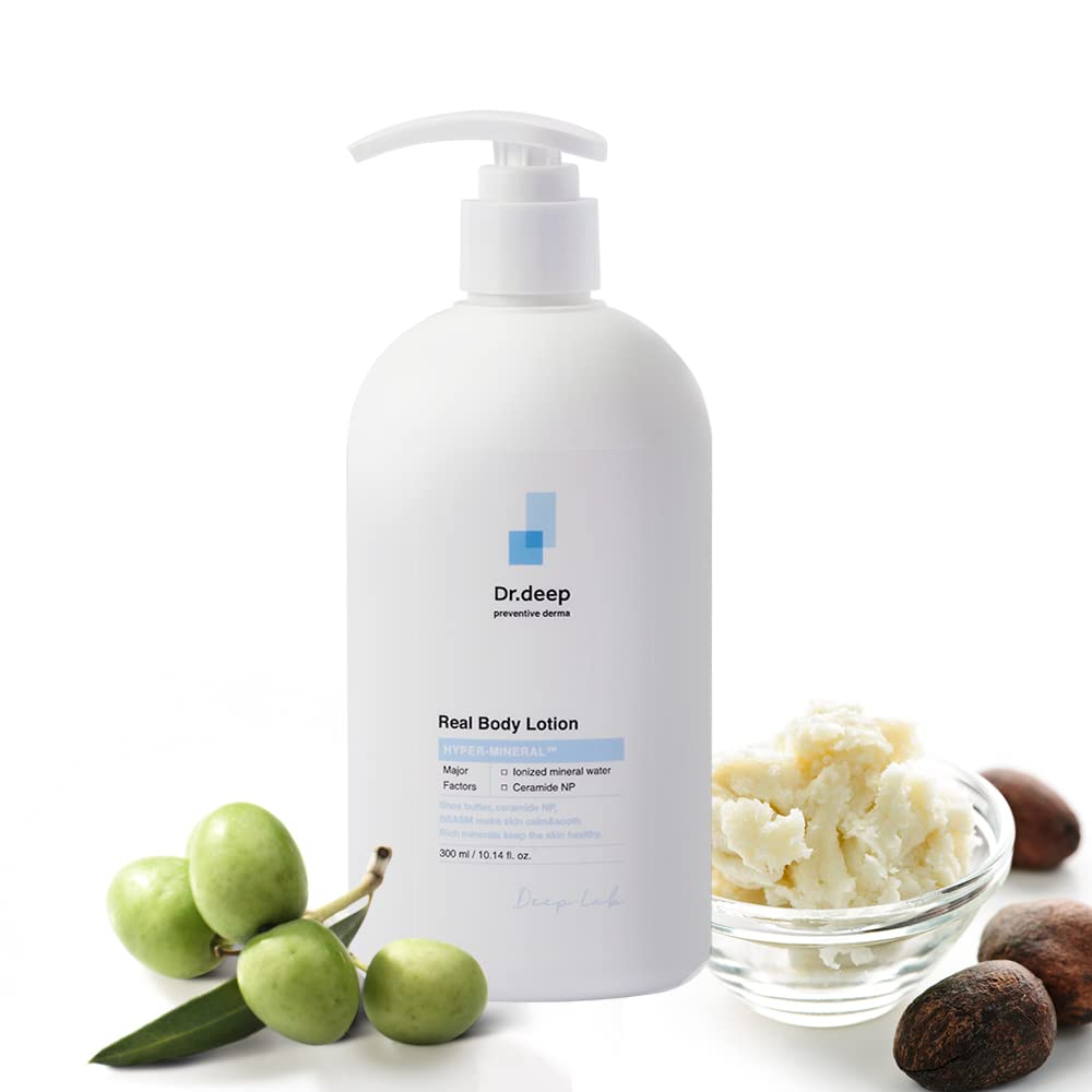 Real Body Lotion for Dry Skin - Natural Moisturizing Cream 10.6 fl. oz | Cracked Skin Repair