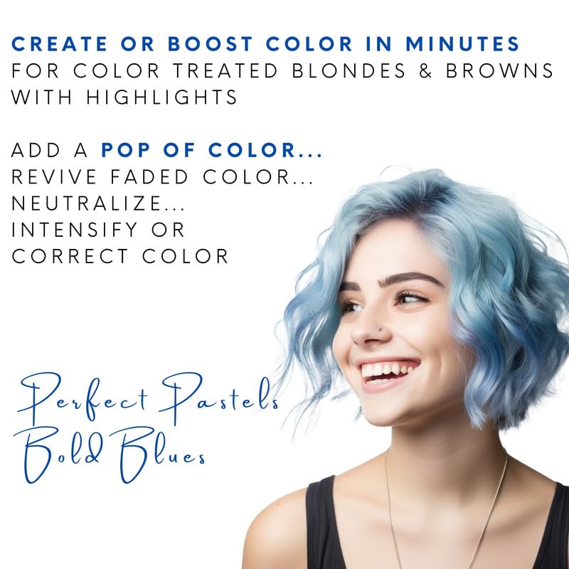 Intense Color Depositing Shampoo - Semi-Permanent Hair Color, 8.5 oz | Vibrant Blue