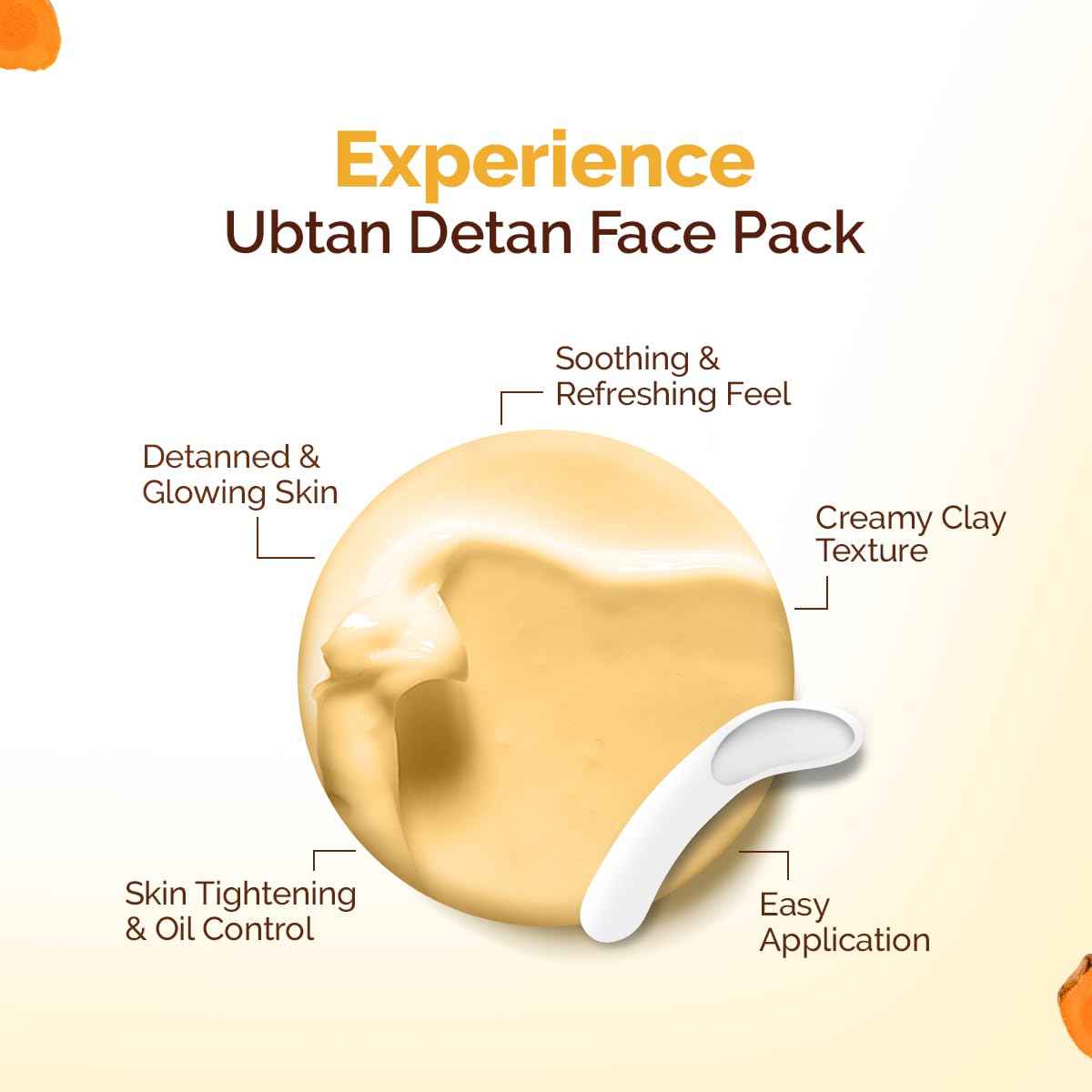 MAMAEARTH Ubtan Face Pack with Turmeric & Saffron | De-Tan Mask to Remove Tanning & Restores Natural Glow | Help Reduces Spots & Makes Skin Soft & Supple | 7.05 Oz (200g)