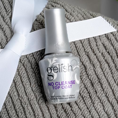 Gelish No-Cleanse Top Coat ? 15ml No Wipe High-Gloss Finish, Durability, Long-Lasting, Easy Application, UV/LED Compatible, Professional Gel Nail Polish Sealer