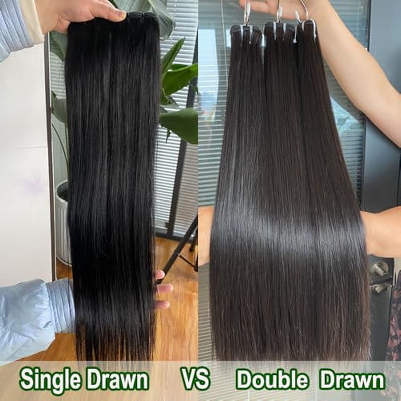 16A Straight Raw Bundles Human Hair,Triple Lifespan Than Regular Virgin Hair,Keep Texture Silky Soft,100% Raw Vietnamese Human Hair Bundles 18 Inch