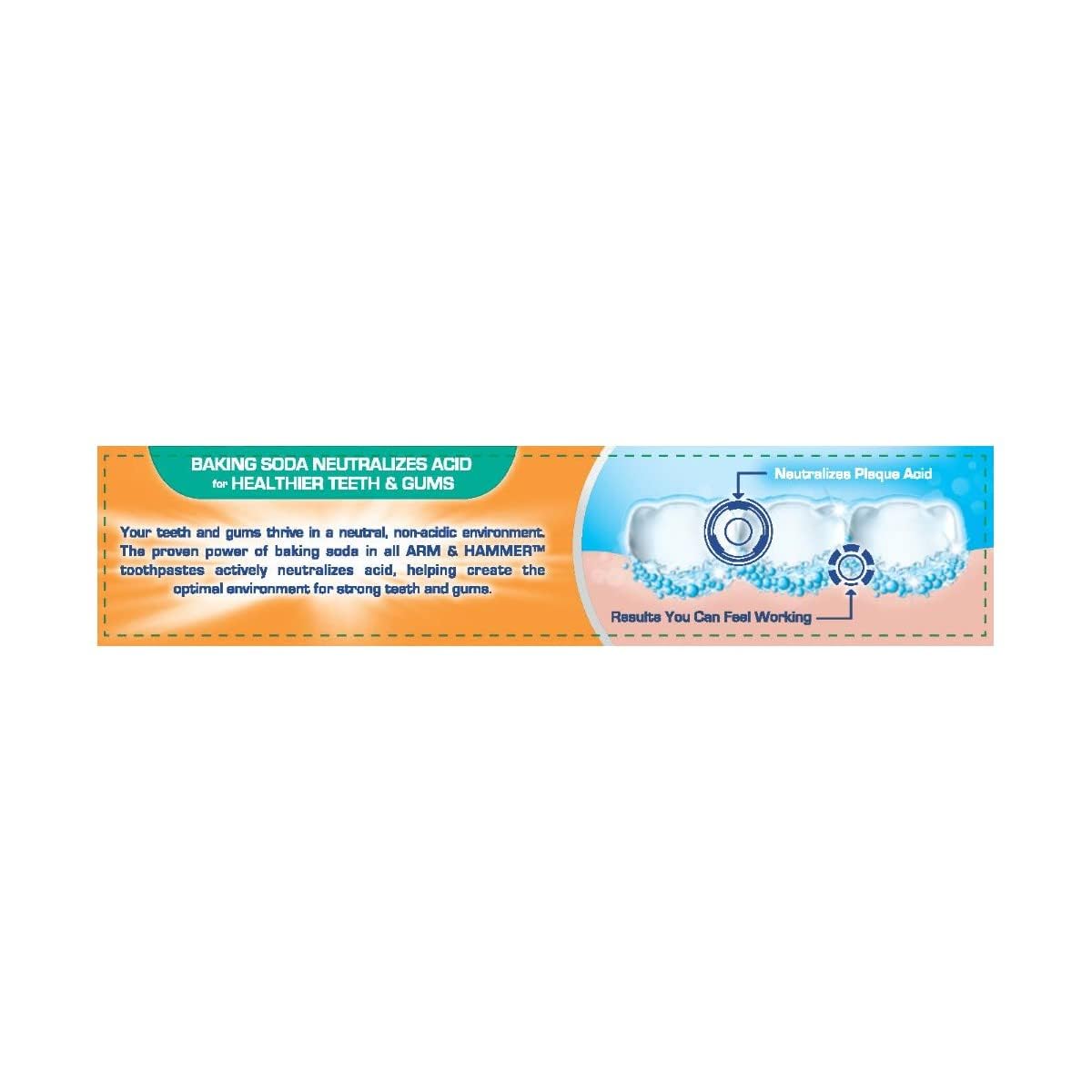 ARM & Hammer Truly Radiant Whitening & Enamel Strengthening Fluoride Toothpaste, Fresh Mint, 4.3 oz (Pack of 5)