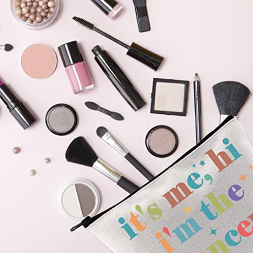 TSOTMO Canvas Zippered Cosmetic Bag for Dancers