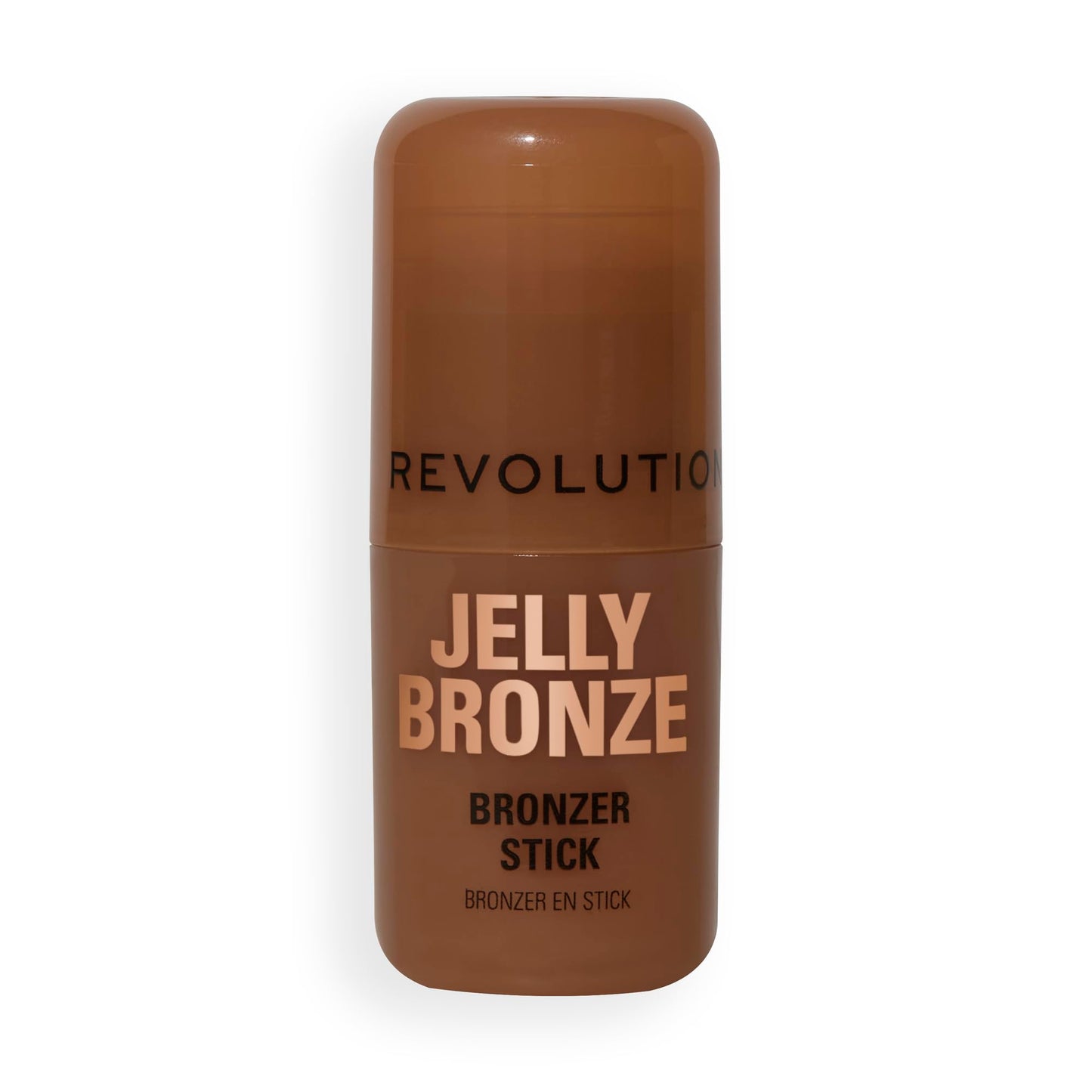 Revolution, Jelly Bronzer Tint Stick, Sheer Liquid Gel Bronzing Makeup for a Sun-Kissed Glow to Cheeks, Vegan & Cruelty-Free, Medium Sunset, 0.28 oz