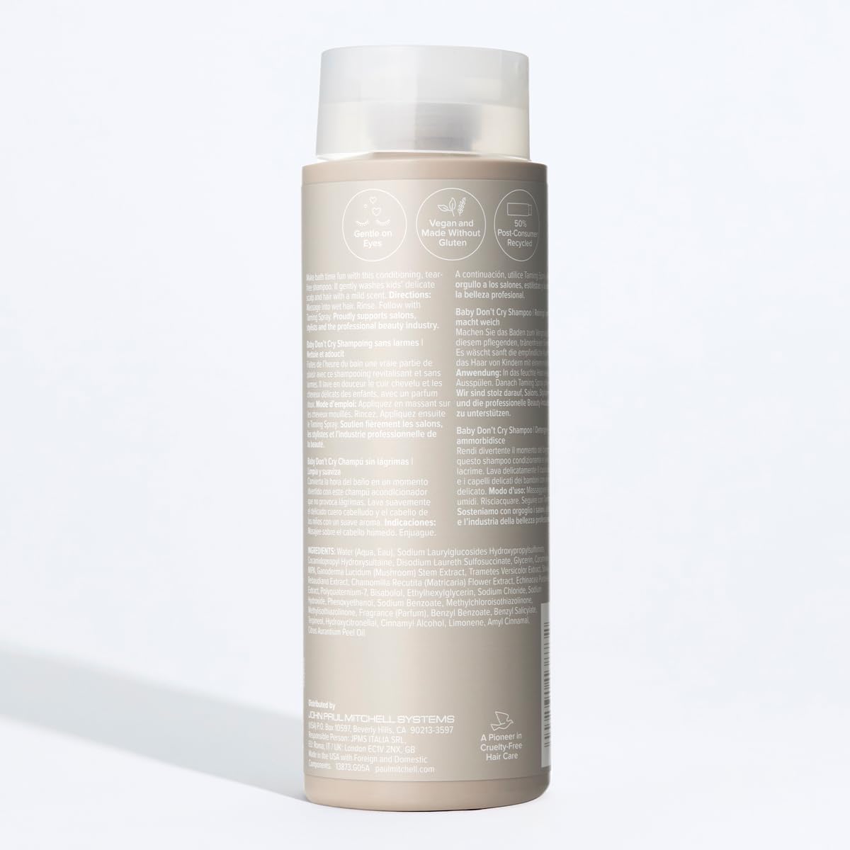 Paul Mitchell Baby Don’t Cry Tear-Free Shampoo, Cleanses + Softens Hair, For Children of All Ages, 33.8 fl oz